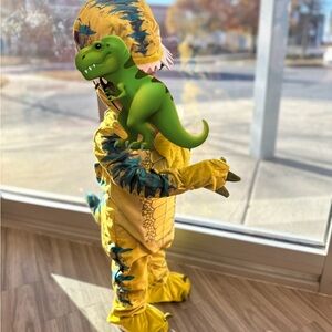 Yellow Dinosaur Kids Costume

Purchased new. My son only wore it once.